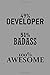 Produktbild 49% Developer 51% Badass 100% Awesome: Notebook, Journal or Planner | Size 6 x 9 | 110 Lined Pages | Office Equipment | Great Gift idea for Christmas or Birthday for a Developer