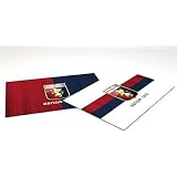 C.F.C GENOA Bracciale 3 Fili PU Rosso E Blu con Crest CM 21 : Sport e tempo  libero