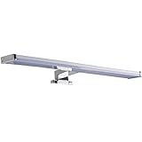 Flache Badleuchte| Diese Design Badbeleuchtung passt in moderne und klassisch eingerichtete Bäder und eignet sich ideal um veraltete Spiegelleuchten auszutauschen.