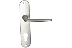 Paire de Poignées de porte KLOSE besser sur plaque Aluminium "Mini" - Trou Cylindre