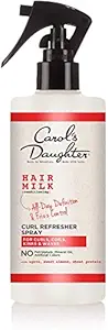 Curly Hair Products by Carols Daughter, Hair Milk Curl Refresher Spray For Curls, Coils and Waves, with Agave, Sweet Almond and Wheat Protein, Hair Refresher Spray, 10 Fl Oz (Packaging May Vary)