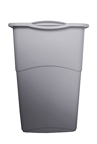 Wäschetruhe Wäschekorb Wäschepuff mit Belüftung Koral hellgrau 50 Liter belüftet - 3