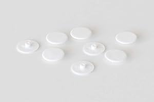 SUPERELCH 8x Schraubenabdeckung für Kallax Expedit Trofast Regal Abdeckkappe Plastikkappe Abdeckknöpfe Schraubenkappe aus Kunststoff in weiß