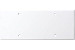 ELECTRON 1 Coperchio per scatola 506/507, per cassetta a 6/7 moduli/posti, coperchio di chiusura universale, viti incluse, colore bianco, in plastica di alta qualità