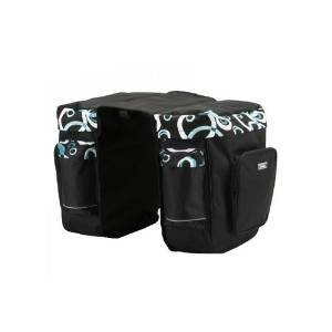Cozyswan Convenient Cycling Bicycle Bag Bike Back Seat Bag Blue Stripes Color