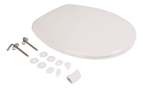 WC-Sitz Bari weiß | Toilettensitz | WC-Brille aus Duroplast-Kunststoff | Mit Active-Clean-Beschichtung | Klobrille mit Edelstahl-Scharnier | Fast-Fix-Schnellbefestigung | Toilettendeckel | Klodeckel - 2