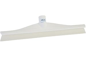 Vikan Gumowa Szczotka Polipropylenowa Pojedyncza Rama Ostrze Skrobaczka, 7140 16", biała, 1