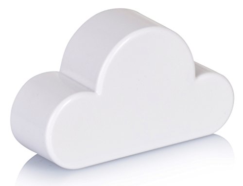 VENKON - Magnetischer Schlüsselhalter "Wolke" - weiß - für Hausschlüssel uvm.