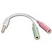 Produktbild Lindy 35523 - Headset Adapterkabel für iPhone, iPod, HTC, Lenovo Notebooks und kompatible