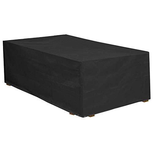 Garden Ting Máquina Barbacoa Cubierta de Estante, Patio Exterior Muebles Cubierta a Prueba de Lluvia Parabrisas Negro (Size : 123 * 123 * 74CM)