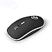 Produktbild Wireless Mouse Silent Computer 2,4 GHz 1600 DPI Mechanische Hand ergonomische professionelle geräuschlose USB-PC-Mäuse Mute Wireless für Laptop,Black