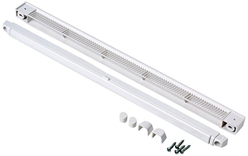 Bulk Hardware BH05603 Aération pour fenêtre et porte Entièrement réglable 400 mm - Blanc