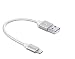 Produktbild Innergie MagiCable USB-A zu Lightning, Lade- und Sync Kabel, für alle Apple-Geräte mit Lightning Connector (Apple MFi-zertifiziert), 15cm, silber