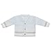 Baby Boys Sky Blue Striped Knitted Cardigan (0-3 Months) (Sky Blue)