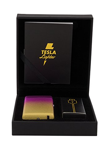 Tesla Lighter T08 Lichtbogen Feuerzeug USB Feuerzeug Arc Lighter elektronisches Feuerzeug wiederaufladbar Double-Arc verschiedene Farben und Muster (Farbverlauf Lila Orange) - 8