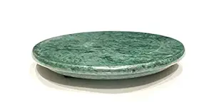 SHRI MADHURI Green Marble Chakla/Roti Maker - Large Size 9.5 Inch (24 cm).