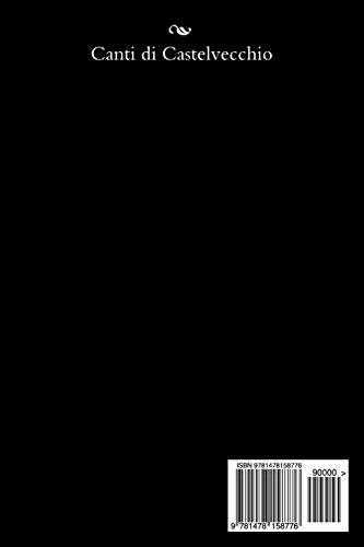Livres Couvertures de Canti di Castelvecchio