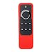 Produktbild Bibao Schutzhülle aus Silikon für Amazon Fire TV 14 cm (5,5 Zoll) Stick mit Alexa Sprachfernbedienung 23.75g rot
