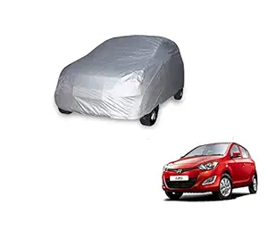 Auto Hub Water Resistant Silver Matty Car Cover Compatible with Hyundai i20 (Model : 2010-2015)