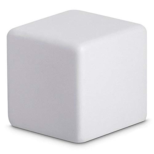 Giftsbynet SQUARE ANTI-STRESS RELIEVER CUBE STRESSBALL RELIEF ADHD ARTHRITIS PHYSIO AUTISM (White)