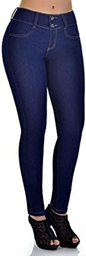 Outgobuy Women's Butt Lifting Skinny Jeans High Rise Waist Brazilian Style Jeans