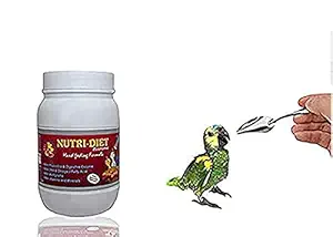 Pet Care International (PCI) Economic Nutri-Diet Hand Feeding Formula with Hand Feeding Stainless Steel Spoon for Healthy Baby Bird with All Essential Nutrients (500grm) (Combo)