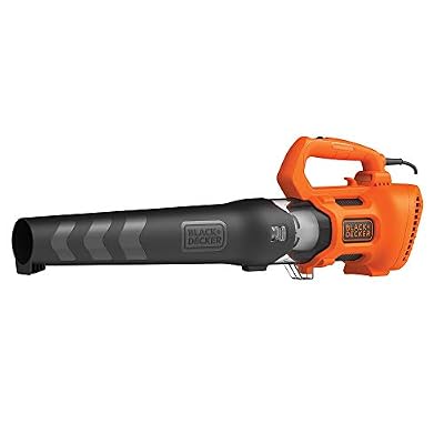 BLACK+DECKER BEBL185-QS Souffleur axial filaire - Volume de soufflerie : 12,75 m3/min - 2 vitesses réglables en poignée 1850W, Orange