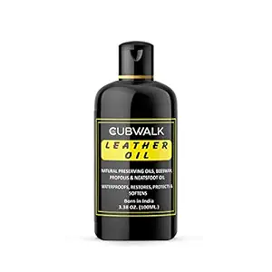 CUBWALK Waterproof 100 ML Leather Oil Restores & Conditioning All Leather Item Shoes,Handbag, Jacket and Car Seats