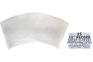 25 DOUBLE OVERSIZE Plastic Outersleeves for 12 Vinyl Records,Fits Box Sets up to 1 1/4 Thick! #12SE03DO,High Clarity Plastic,Outer Sleeves,Covers) by Square Deal Recordings & Supplies