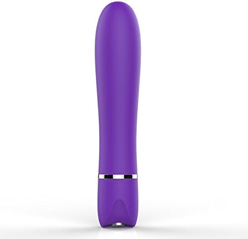 MLTEK Bullet Vibration Massager - Relaxing - Therapeutic - 10 patterns - Water Resistant - Mute - Wireless - Compact and Travel Friendly (Purple)