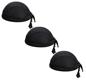 BISMAADH Anti Pollution Head Scarf/Bandana for Cycling/Biking Under Helmet (Pack of 3)