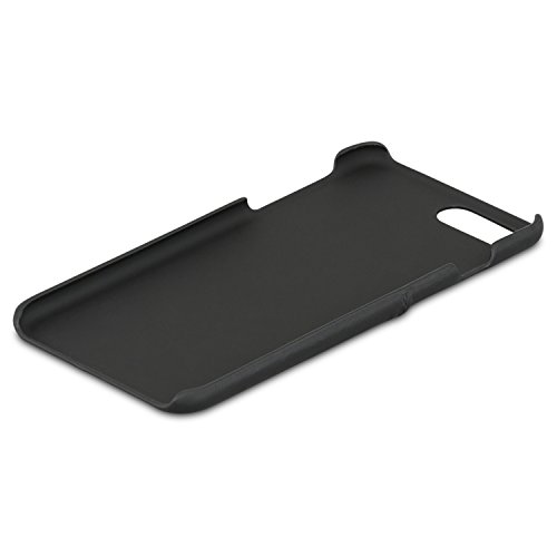 KANVASA Funda iPhone 8 Plus Funda iPhone 7 Plus Piel Negro Case Cover Carcasa Tapa Trasera Cards en Piel Aut  ntica Premium con Cartera para Apple iPhone 8 Plus   7 Plus - con Bolsillo Tarjetero