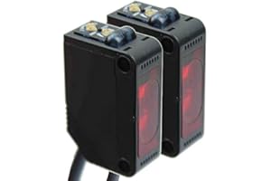 CNCTEC Barrière lumineuse jetable 12-24 V PNP 100 mA jusqu'à 15 m NC NO Capteur de lumière infrarouge Interrupteur de lumière