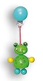 Hess Holzspielzeug 12788 Wagenhänger Frosch Toni aus Holz, Circa 9 cm - 2