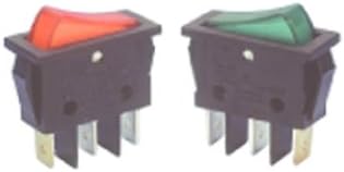 Spst Rocker Switch 1 Red Illuminated Type 16A 240V New
