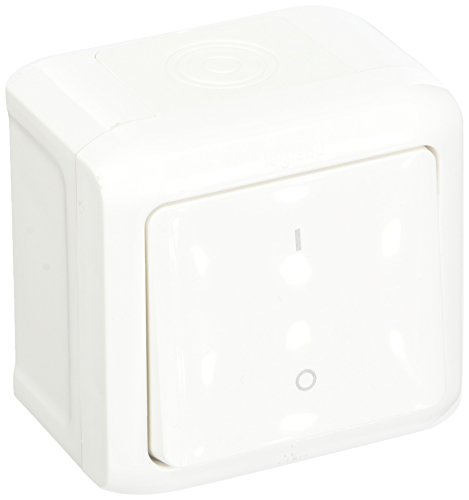 Legrand782366 Surface-Mounted Off Switch 2-Pin Splash-proof (IP44) for Mounting on the Wall