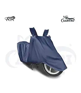 CURB Yamaha Fascino 125 Standard - Drum Brake Dustproof UV Protection Water Resistant Scooty Cover/Bike Body Cover (Navy Blue)