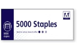 SALE JUNCTION Staples For Stapler Pins Stationery Supplies School Home Office Desk Paper Pins Durable Art And Crafts Stapling Tasks Diy Projects 5000 Staples Set Pack Of 1 Size 26/6 (Pack of 5000)