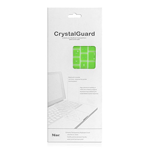 kwmobile Tastaturschutz Apple MacBook Air 13“/ Pro Retina 13“/ 15“ – QWERTZ Silikon Laptop Tastaturfolie – Notebook Tastaturschutzfolie Grün - 5