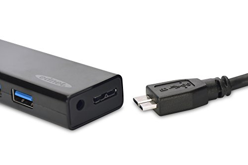 ednet USB 3.0 HUB, 4-Port, Datentransfer bis zu 5GB, 5V/2A Netzteil, schwarz - 2