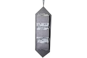 RUSSO TESSUTI Porta Rotolo Roselline Carta Igienica Organizer Bagno Fiori Accessorio Roses -Grigio