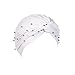 Produktbild CHIRORO Damen Kopftuch Perle Verknotet Turban Hut Muslimischer Bandana Chemo Cap Stirnband Schal Headwrap Kopfbedeckung Für Krebs, Haarausfall, Schlaf,Weiß