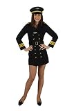 pilotenjacken Lieferumfang: Kleid-Gehrock Pilotin / Piloten-Kostüm-Damen (XL)