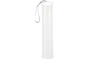 GORGECRAFT Estuche de Plástico Extensible para Pinceles Transparente Largo para Pinceles Lápices Bolígrafos Organizador de Almacenamiento con Cordón de Transporte para Pinceles Dibujos Maquillaje