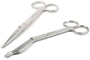 ‎BLUEINOX blueINOX Sparset Verbandschere abgewinkelt Lister und Dressingschere Edelstahl