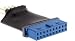 Produktbild InLine 33449L USB 3.0 auf 2.0 Adapter interne 19 Pin Pfostenstecker