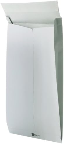 Bong Securitex Pleated Pocket B4 with Peel-Off Strips and Capping Strip, 250 x 353 x 38 mm, White
