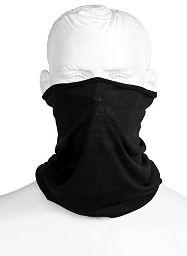 Preisvergleich Produktbild Multifunktionstuch Schwarz / Bandana Winter Halstuch / Schlauchtuch / Schlauchschal / Sturmmaske / Maske Für Motorrad Fahrrad Paintball Ski / Einfarbig Für Damen Herren & Kinder