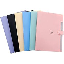 Shuny Trieur Valisette, Trieur Extensible 5 Compartiments A4 Papier Classeur Documents de Fichiers Organisateur Document pour Bureau Maison Ecole, 6 pièces