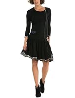 Robe Desigual Dani - Modèle 40V2068 - Taille XL - Noir Et Multicolore - Neuf Avec étiquettes